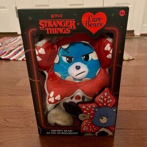Stranger Things x Care Bears Grumpy Bear DEMOGORGON plush new limited edition
